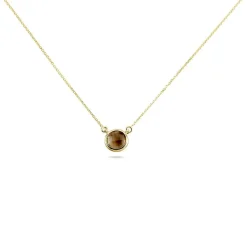Histoire d'Or Collier Arenale Or Jaune Quartz or jaune quartz marron Sale