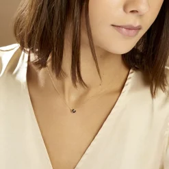 Histoire d'Or Collier Arenale Or Jaune Quartz or jaune quartz marron Sale