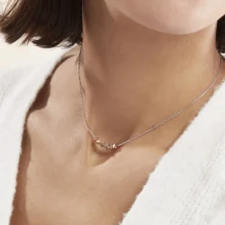 Histoire d'Or Collier Argent Bicolore Manya Sale