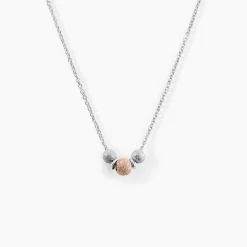 Histoire d'Or Collier Argent Bicolore Wilmart Outlet