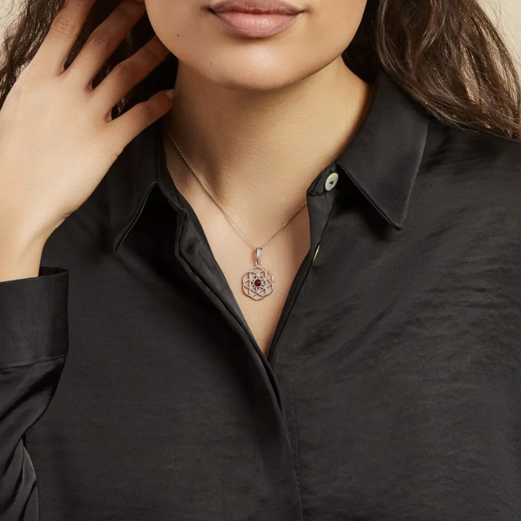 Histoire d'Or Collier Argent Blanc Aeson Ambre Discount