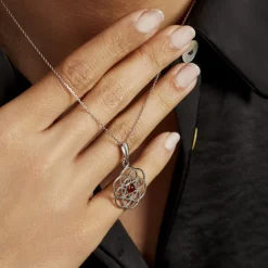 Histoire d'Or Collier Argent Blanc Aeson Ambre Discount