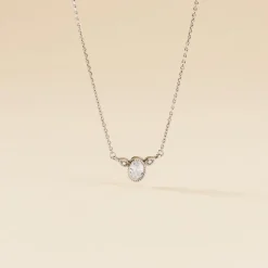 Histoire d'Or Collier Argent Blanc Afonso Oxyde De Zirconium Clearance