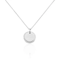 Histoire d'Or Collier Argent Blanc Amika Oxydes De Zirconium Best
