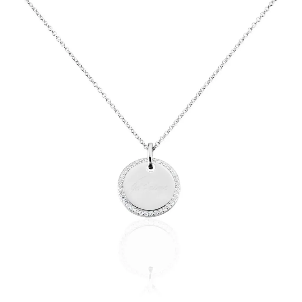 Histoire d'Or Collier Argent Blanc Amika Oxydes De Zirconium Best