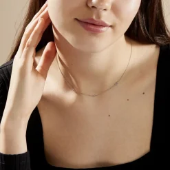 Histoire d'Or Collier Argent Blanc Astria Clearance