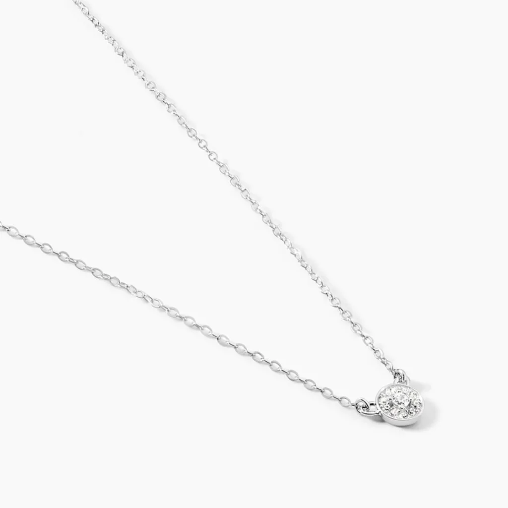 Histoire d'Or Collier Argent Blanc Auxana Oxyde De Zirconium argent blanc oxyde Hot