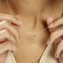 Histoire d'Or Collier Argent Blanc Brenna Oxydes De Zirconium argent blanc oxyde vert Clearance