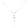 Histoire d'Or Collier Argent Blanc Burt Perles De Culture Oxydes De Zirconium