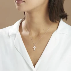 Histoire d'Or Collier Argent Blanc Burt Perles De Culture Oxydes De Zirconium