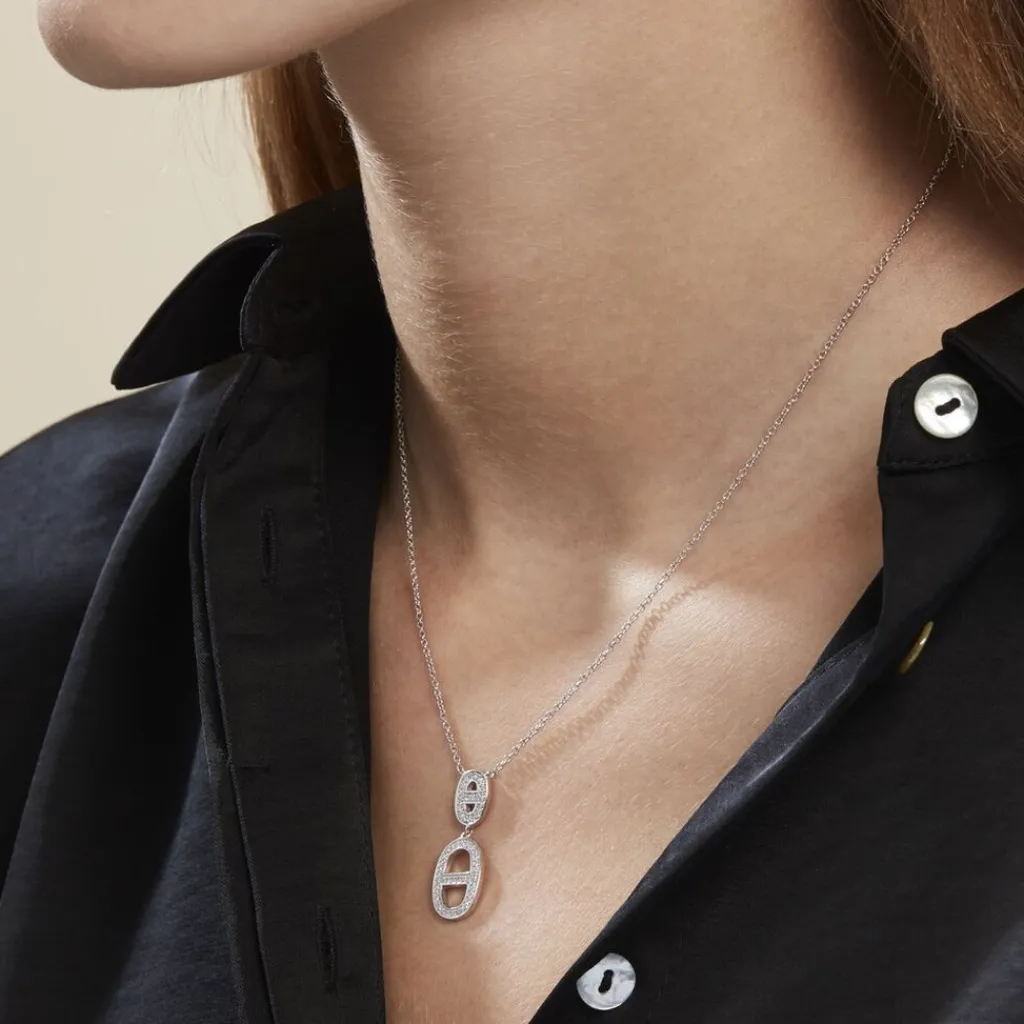 Histoire d'Or Collier Argent Blanc Caprina Oxydes De Zirconium Hot