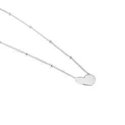 Histoire d'Or Collier Argent Blanc Careen Best