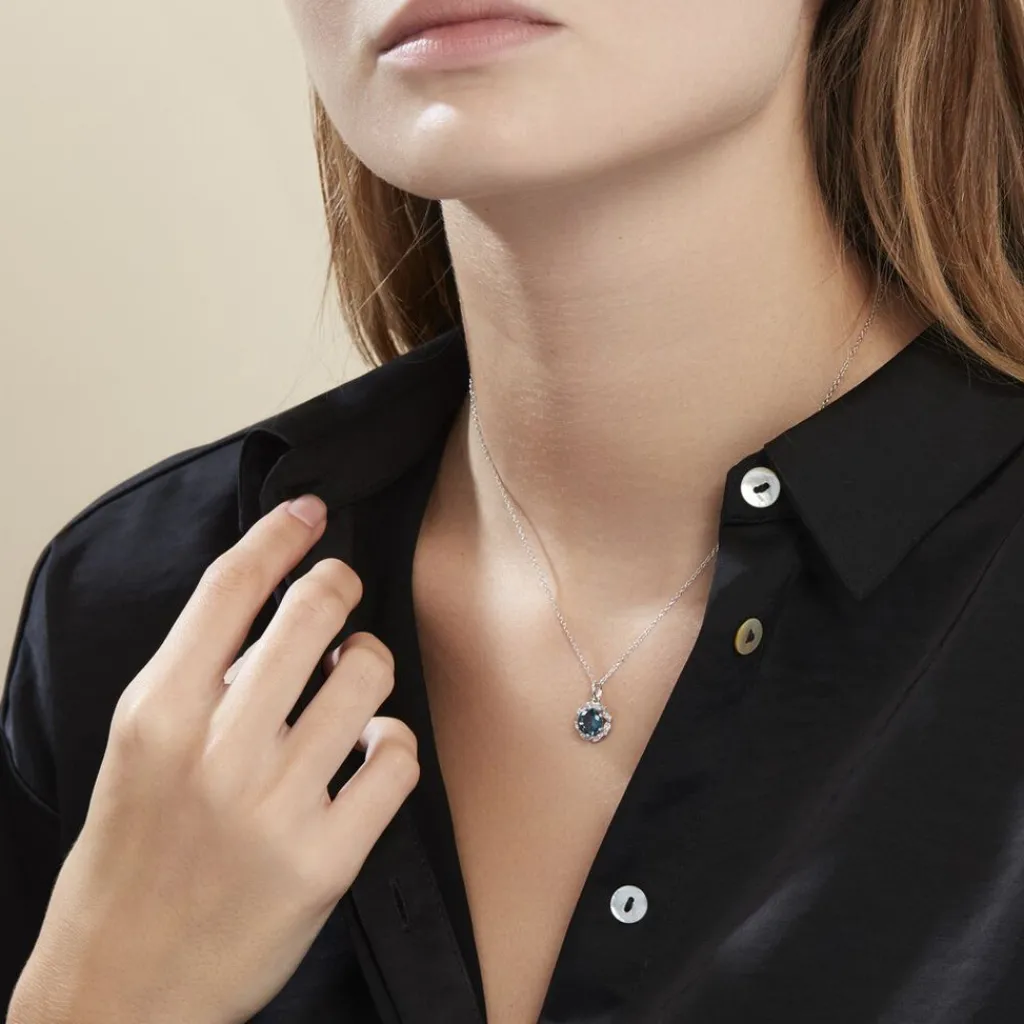 Histoire d'Or Collier Argent Blanc Clover Verre Oxydes De Zirconium Discount