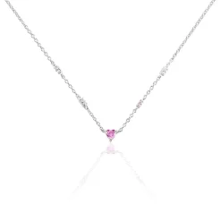 Histoire d'Or Collier Argent Blanc Declaration Oxyde De Zirconium argent blanc oxyde Discount