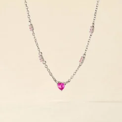 Histoire d'Or Collier Argent Blanc Declaration Oxyde De Zirconium argent blanc oxyde Discount