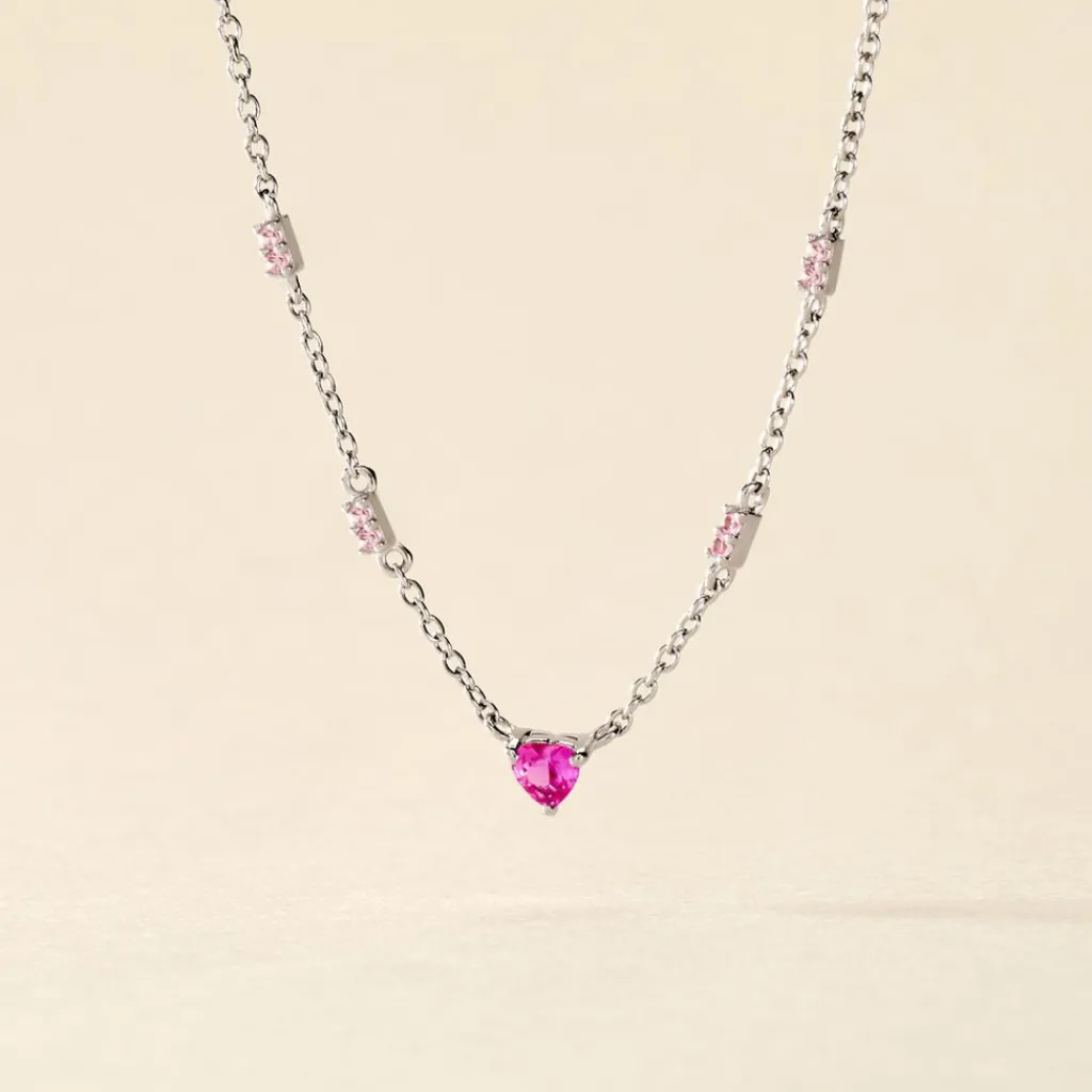 Histoire d'Or Collier Argent Blanc Declaration Oxyde De Zirconium argent blanc oxyde Discount