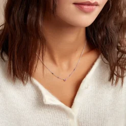 Histoire d'Or Collier Argent Blanc Declaration Oxyde De Zirconium argent blanc oxyde Discount