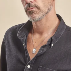 Histoire d'Or Collier Argent Blanc Djimy