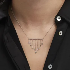 Histoire d'Or Collier Argent Blanc Edvard Oxydes De Zirconium Sale