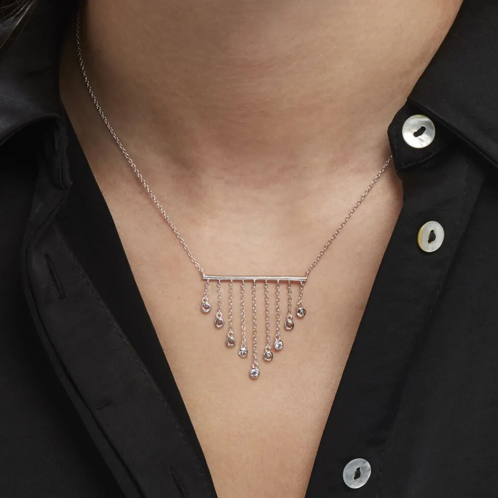 Histoire d'Or Collier Argent Blanc Edvard Oxydes De Zirconium Sale
