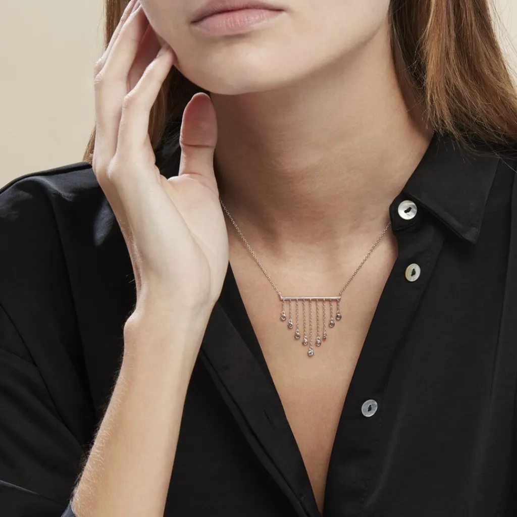 Histoire d'Or Collier Argent Blanc Edvard Oxydes De Zirconium Sale