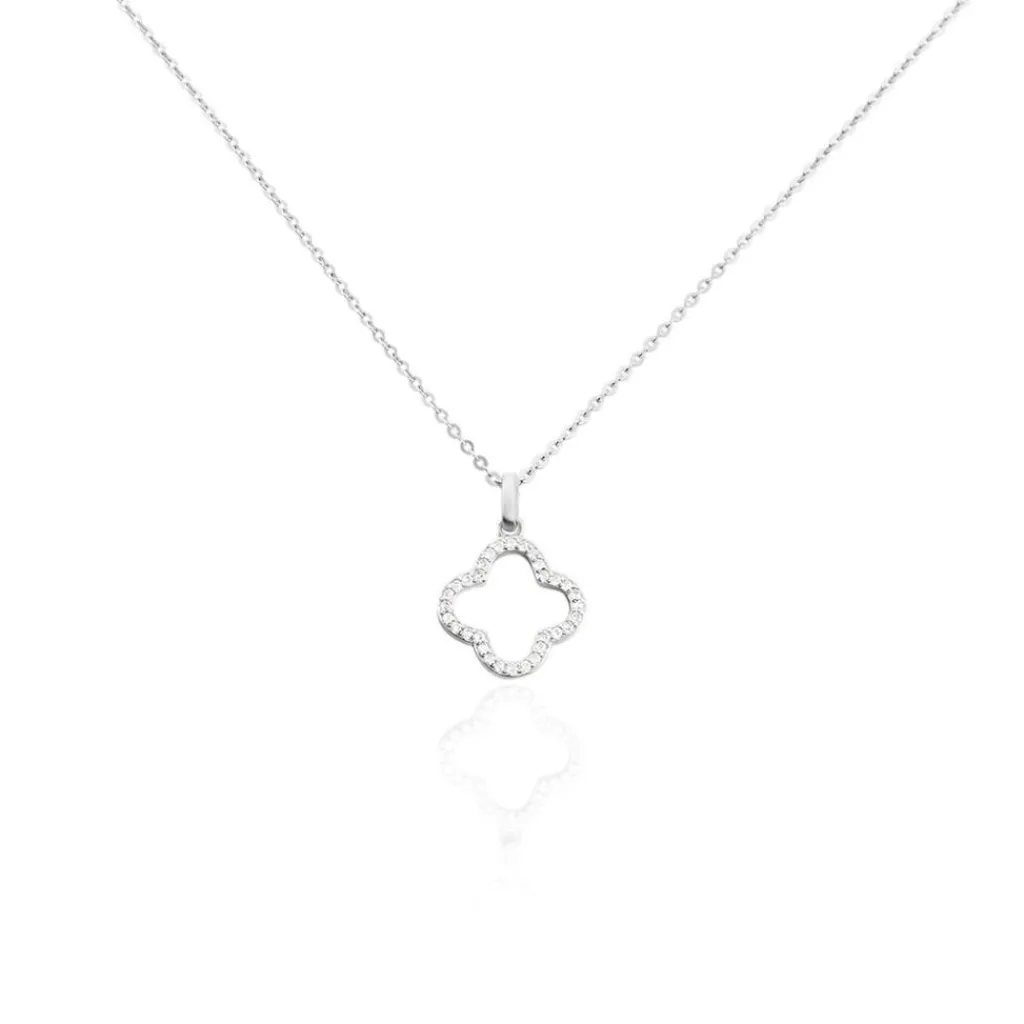 Histoire d'Or Collier Argent Blanc Finnegan Oxydes De Zirconium Discount