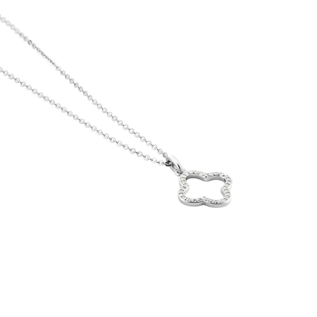 Histoire d'Or Collier Argent Blanc Finnegan Oxydes De Zirconium Discount