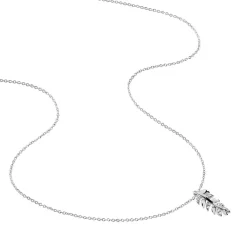 Histoire d'Or Collier Argent Blanc Jade Oxydes De Zirconium Clearance