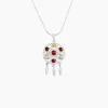 Histoire d'Or Collier Argent Blanc Lorena Ambre Hot