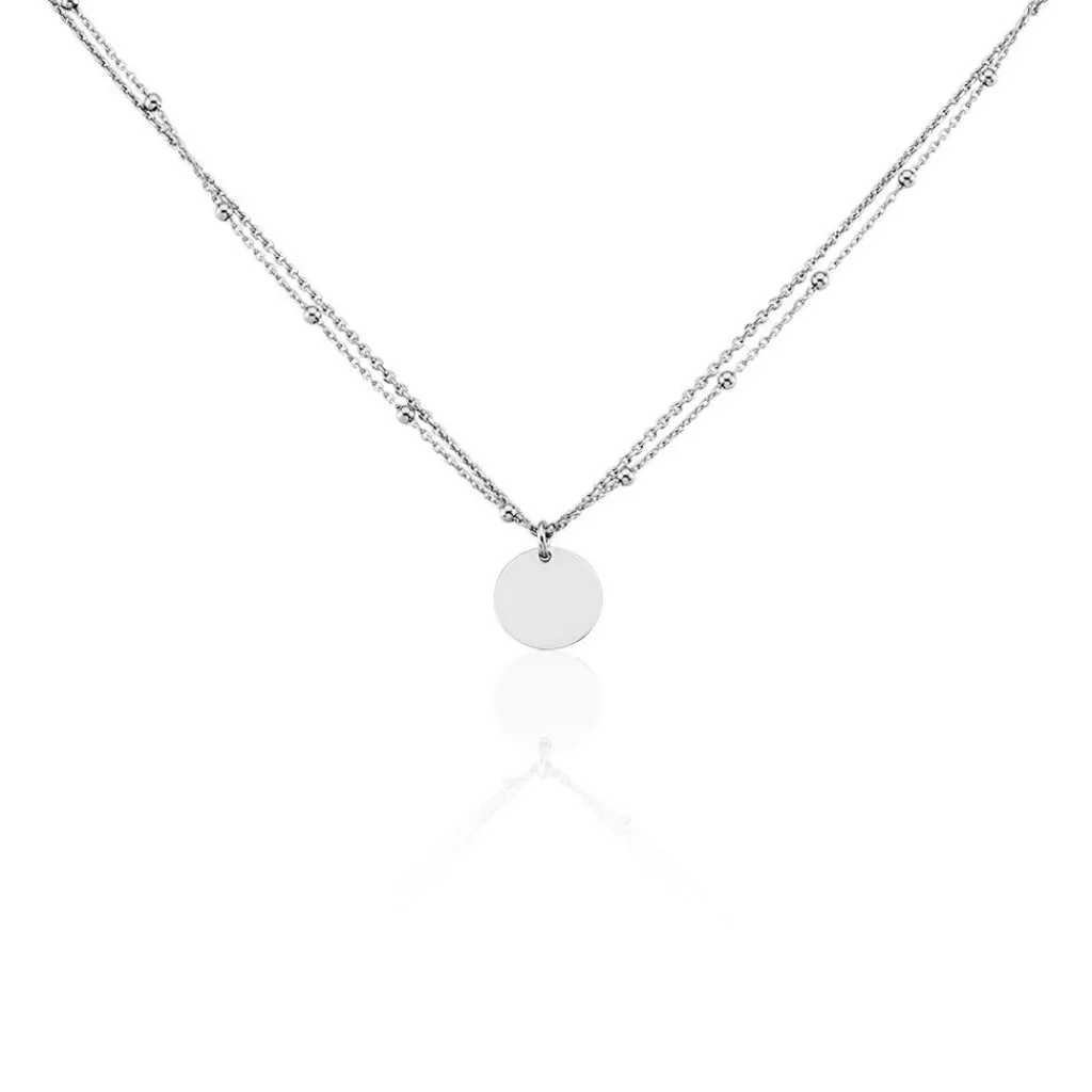 Histoire d'Or Collier Argent Blanc Mireio Discount