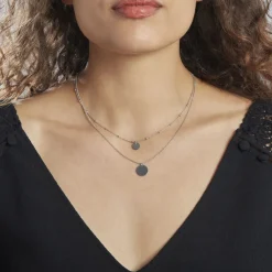 Histoire d'Or Collier Argent Blanc Mireio Discount