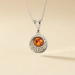 Histoire d'Or Collier Argent Blanc Mystica Ambre Discount