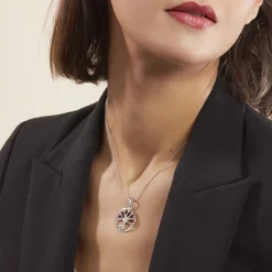 Histoire d'Or Collier Argent Blanc Odaya Ambre Hot