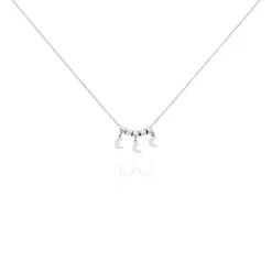 Histoire d'Or Collier Argent Blanc Olie