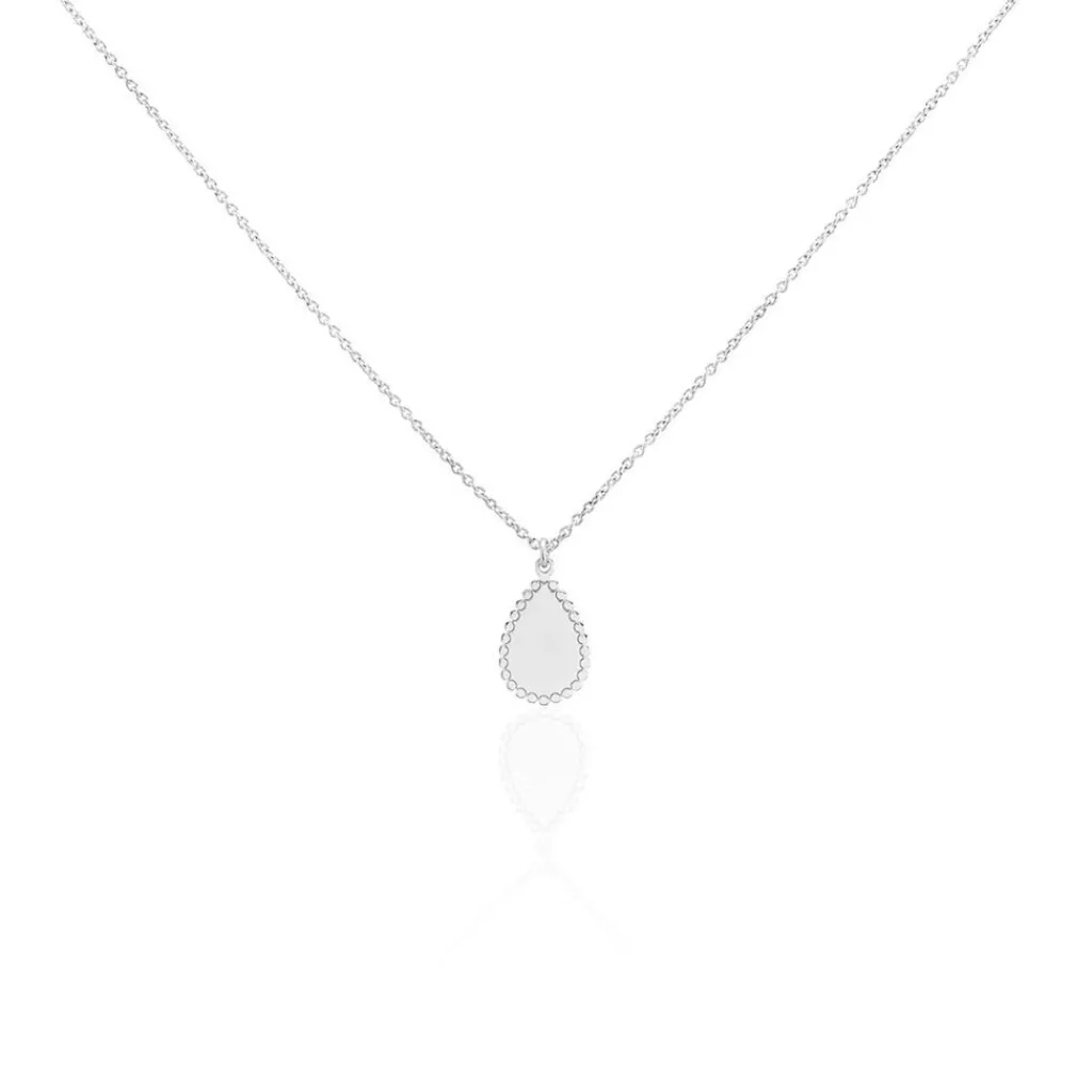 Histoire d'Or Collier Argent Blanc Paros Hot