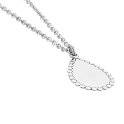 Histoire d'Or Collier Argent Blanc Paros Hot