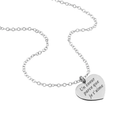 Histoire d'Or Collier Argent Blanc Patie Outlet