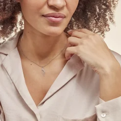 Histoire d'Or Collier Argent Blanc Prudent Outlet