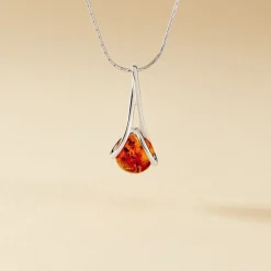 Histoire d'Or Collier Argent Blanc Simona Ambre Clearance