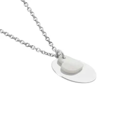 Histoire d'Or Collier Argent Blanc Tana Nacre Best