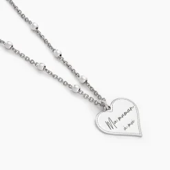 Histoire d'Or Collier Argent Blanc Valerien Hot