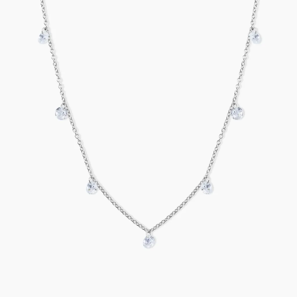 Histoire d'Or Collier Argent Collie Argent Blanc Oxyde Discount