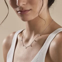 Histoire d'Or Collier Argent Collie Argent Blanc Oxyde Discount