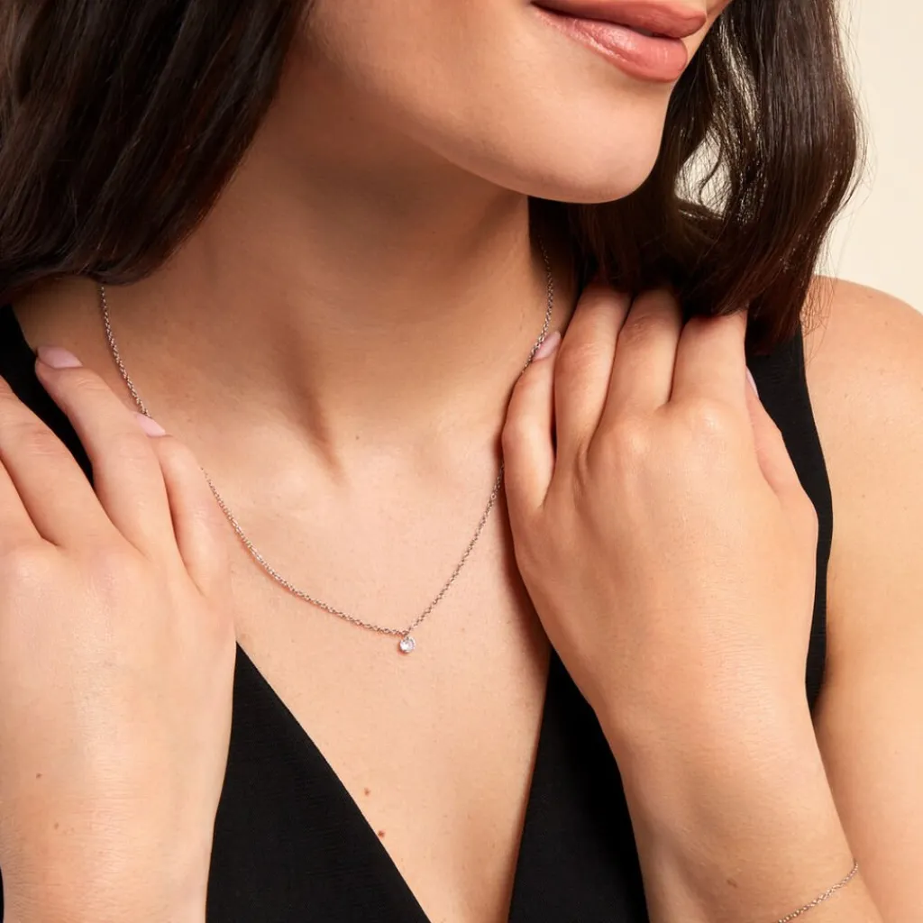 Histoire d'Or Collier Argent Constantin argent blanc oxyde Online