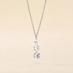 Histoire d'Or Collier Argent Constantin argent blanc oxyde Discount