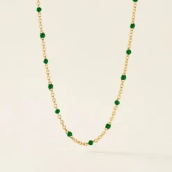 Histoire d'Or Collier Argent Dore Polka argent jaune Best