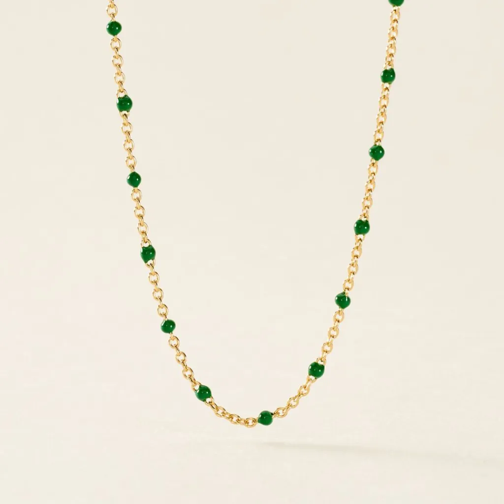 Histoire d'Or Collier Argent Dore Polka argent jaune Best