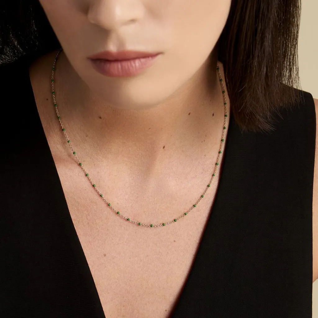 Histoire d'Or Collier Argent Dore Polka argent jaune Best