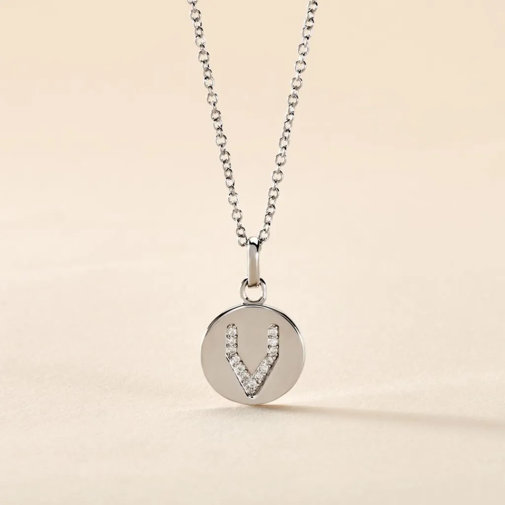 Histoire d'Or Collier Argent Eugenien Oxydes De Zirconium Hot