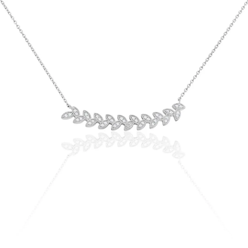 Histoire d'Or Collier Argent Eugenien Oxydes De Zirconium Best